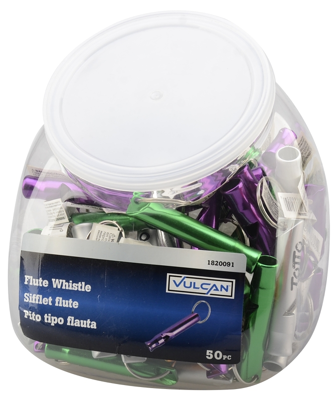Vulcan JLWAWS126 Key Ring, Key Ring Ring, 7/8 in Dia Ring, Aluminum Case, Green/Purple