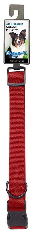 Digger's 2958001 Adjustable Collar, 18 to 26 in L Collar, 1 in W Collar, Red