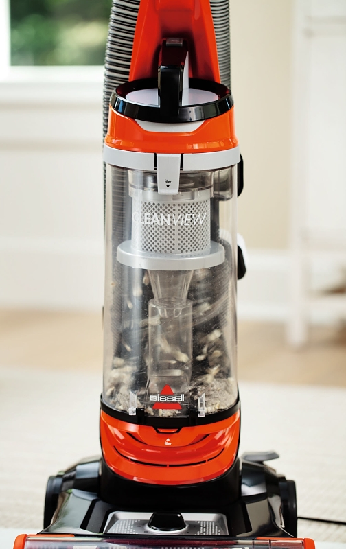Bissell CleanView 1831 Vacuum Cleaner, Multi-Level Filter, 25 ft L Cord, Samba Orange