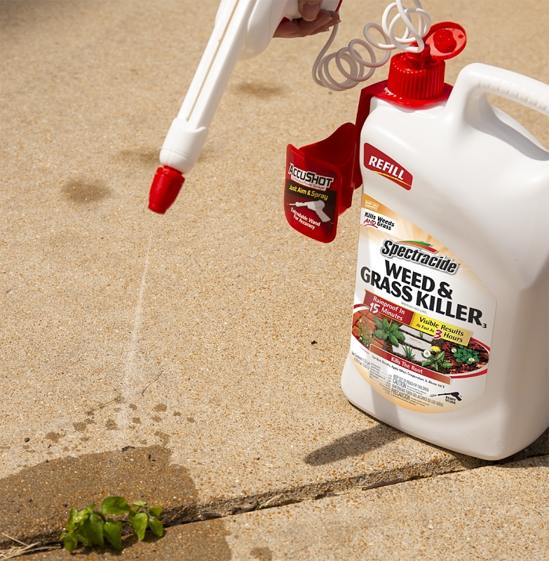 Spectracide HG-96371 Weed and Grass Killer, Liquid, Amber, 1.33 gal Can, Mild Aromatic