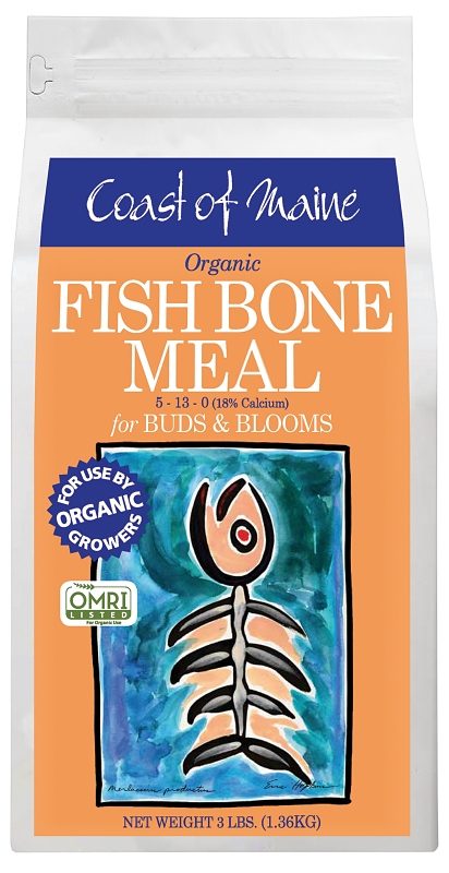 Coast of Maine 1CCFBMP3LBCASE Organic Plant Food, 3 lb Bag, 5-13-0 N-P-K Ratio