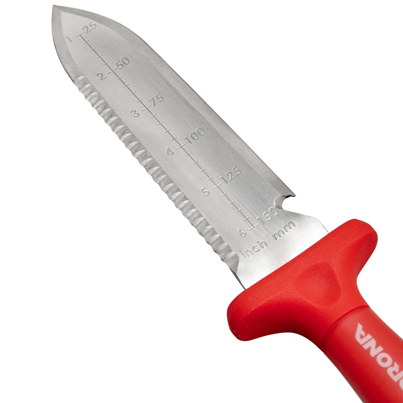 Corona CT15409 Hori Hori Garden Knife, 8 in L Blade, Steel Blade, Anvil Blade, Poly Handle