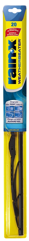 Rain-X Weatherbeater 79820 Wiper Blade, Spine Blade, 20 in L Blade, Rubber/Steel