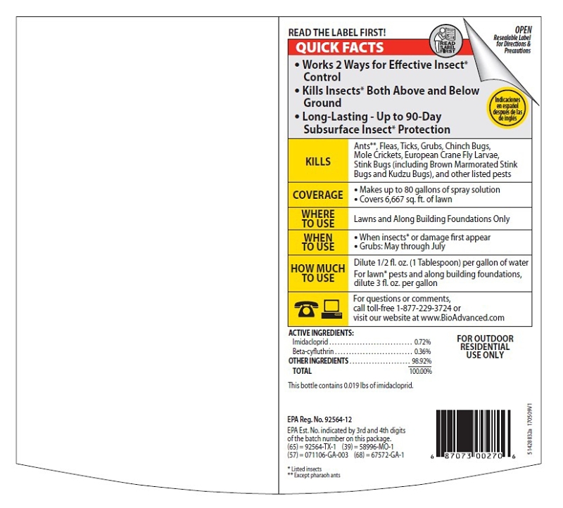 BioAdvanced 700270B Insect Killer, Liquid, Spray Application, 40 oz