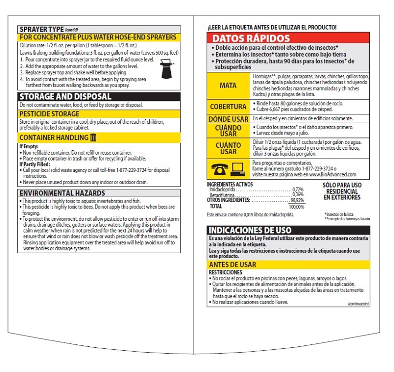 BioAdvanced 700270B Insect Killer, Liquid, Spray Application, 40 oz
