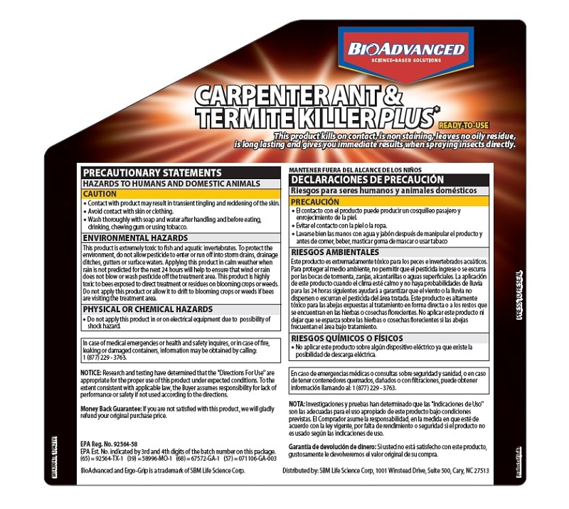 BioAdvanced 700335A Ant and Termite Killer, Liquid, Brush, Spray Application, 1.3 gal Can