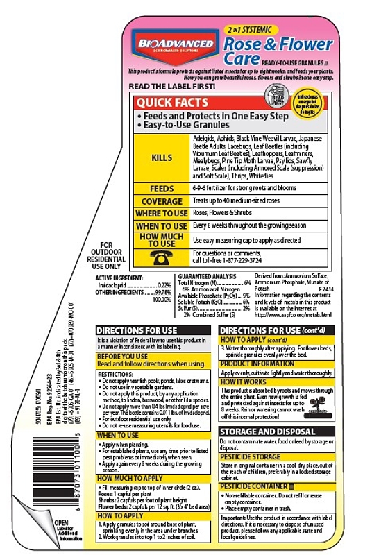 BioAdvanced 701100A Rose and Flower Fertilizer, 5 lb, Bottle, Granular