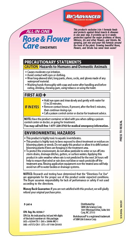 BioAdvanced 701260B Rose and Flower Care, Liquid, Spray Application, 32 oz Bottle