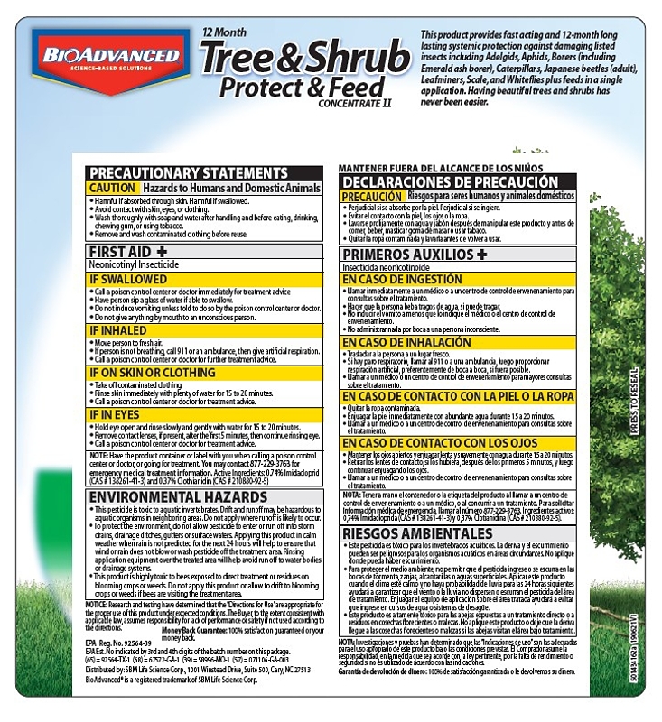 BioAdvanced 701615A Tree and Shrub Protect and Feed, Liquid, 1 gal Can