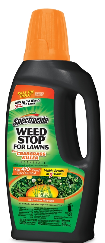 Spectracide HG-96393 Weed Stop Crabgrass Killer, Liquid, Brown, 32 fl-oz