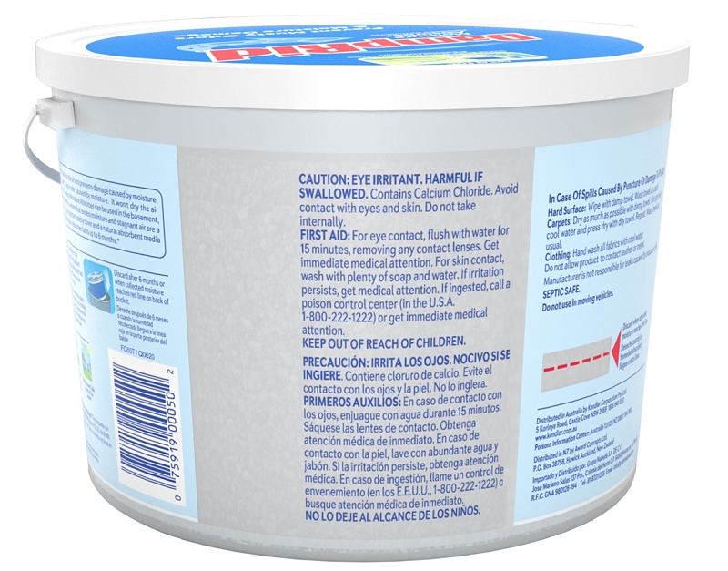 DampRid FG50FFESB Moisture Absorber, 2 lb, Bucket, Pellet, Odorless