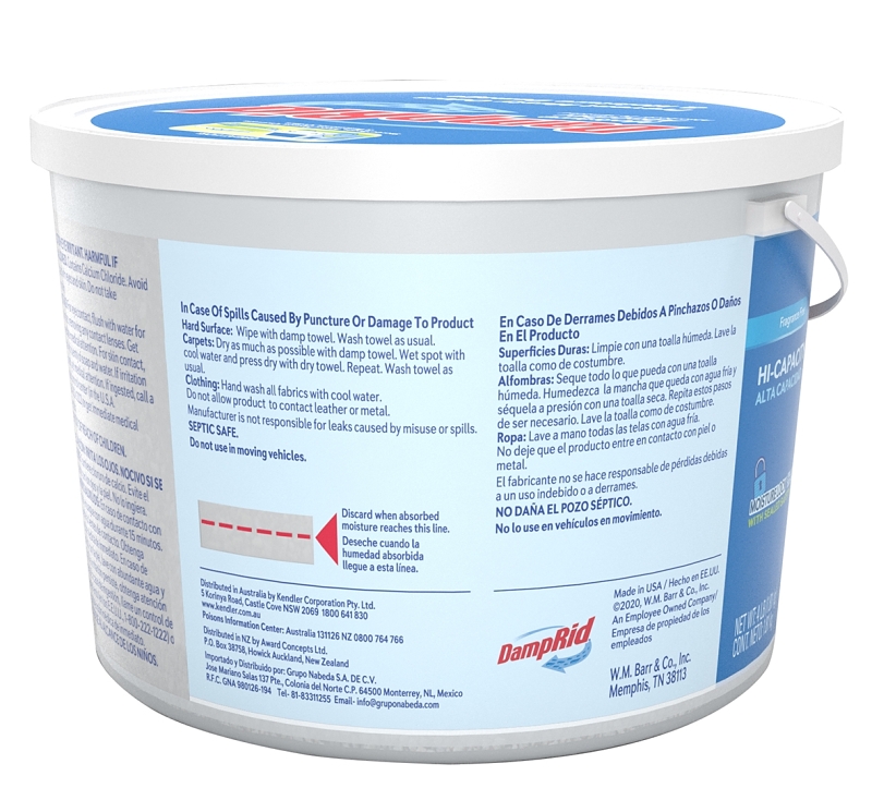 DampRid FG50FFESB Moisture Absorber, 2 lb, Bucket, Pellet, Odorless