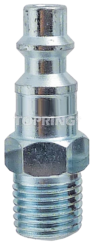 Topring ARO 210 Series 23.242C Coupler Plug, 1/4 in, MNPT, Steel, Zinc