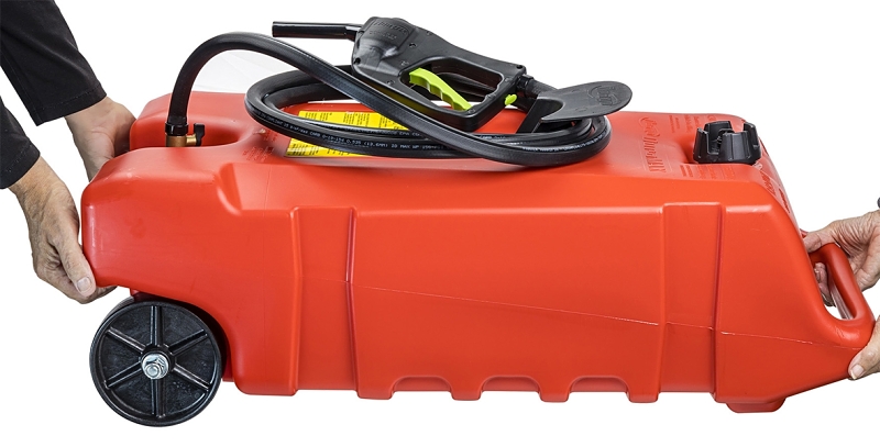 Scepter Flo n' go DuraMax 06792 Fuel Caddy, 14 gal, HDPE, Red
