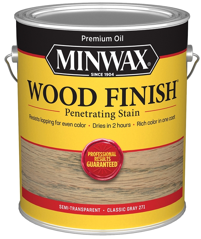 Minwax 710480000 Wood Stain, Classic Gray, Liquid, 1 gal