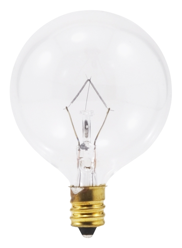 Sylvania 13665 Incandescent Lamp, 60 W, G16.5 Lamp, Candelabra E12 Lamp Base, 560 Lumens, 2850 K Color Temp