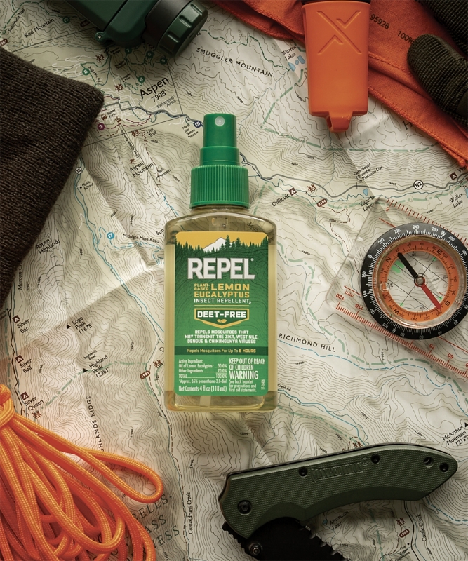 Repel HG-94109 Insect Repellent, 4 fl-oz, Bottle, Liquid, Yellow, Lemon Eucalyptus