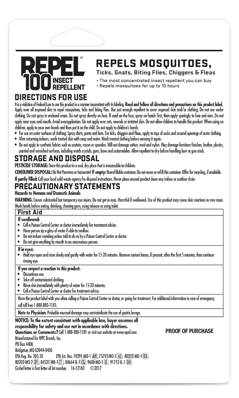Repel HG-402000 Insect Repellent, 1 oz, Bottle
