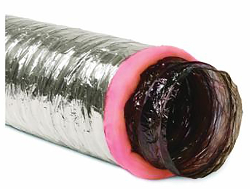 Imperial MEA-0310 Air Duct, 3 in OD, 10 ft L, Polyester, Silver