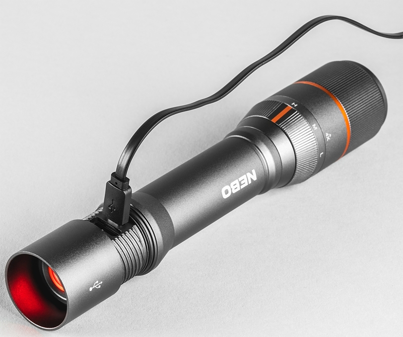 Nebo DAVINCI NEB-FLT-0020 Handheld Flashlight, 2000 mAh, Lithium-Ion Battery, LED Lamp, 2000 Lumens, 2 hr Run Time