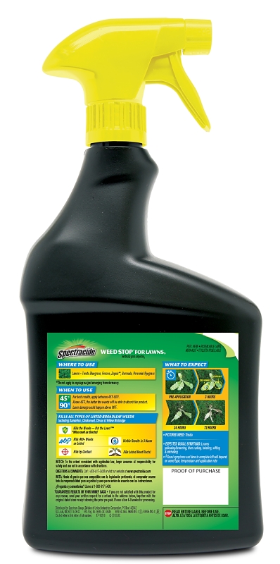 Spectracide Weed Stop HG-96542 Weed Killer, Liquid, Spray Application, 32 fl-oz