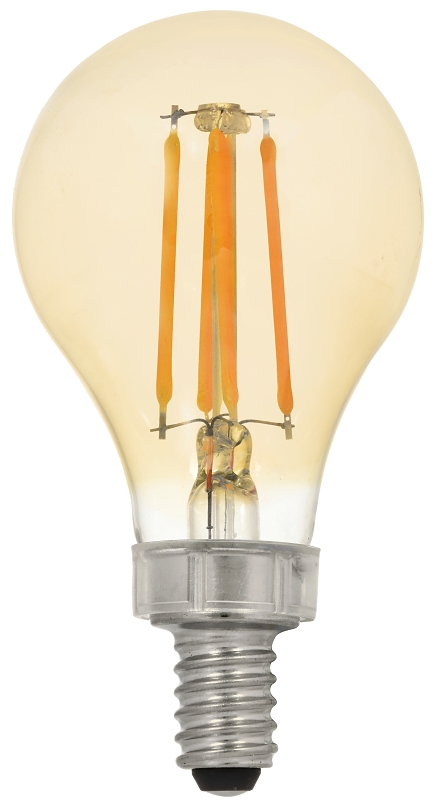 Sylvania 75345 Ultra Vintage LED Lamp, Decorative, A15 Lamp, 40 W Equivalent, E12 Lamp Base, Dimmable, 2175 K Color Temp