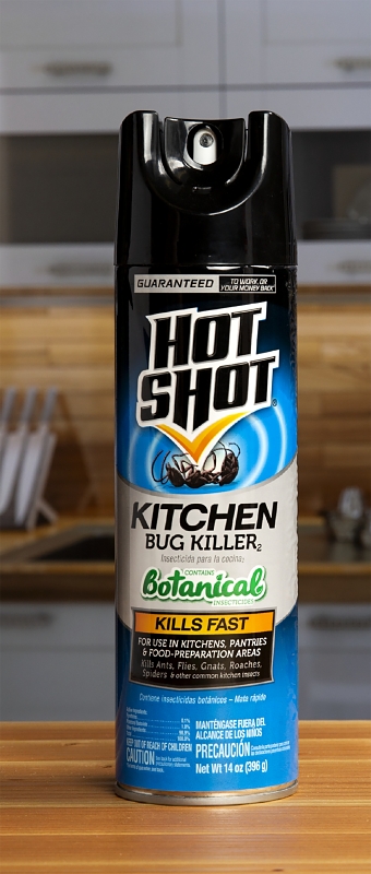 Hot Shot 4470-6 Kitchen Bug Killer, Liquid, 14 oz, Aerosol Can
