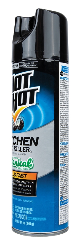 Hot Shot 4470-6 Kitchen Bug Killer, Liquid, 14 oz, Aerosol Can