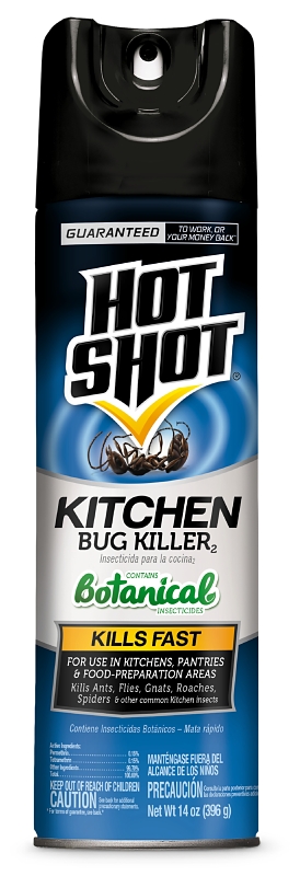 Hot Shot 4470-6 Kitchen Bug Killer, Liquid, 14 oz, Aerosol Can