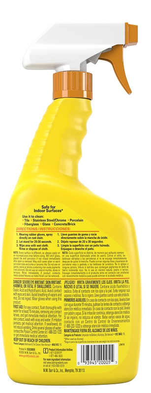 Goof Off ESX200055 Rust Stain Remover, 22 oz, Liquid, Green