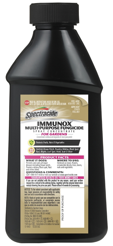 Spectracide HG-51000 Fungicide, Liquid, Mild Solvent, Light Yellow, 1.3 gal Bottle