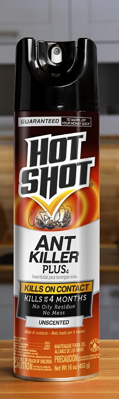 Hot Shot 4480-9 Ant Killer Plus, Liquid, Spray Application, 16 oz, Aerosol Can