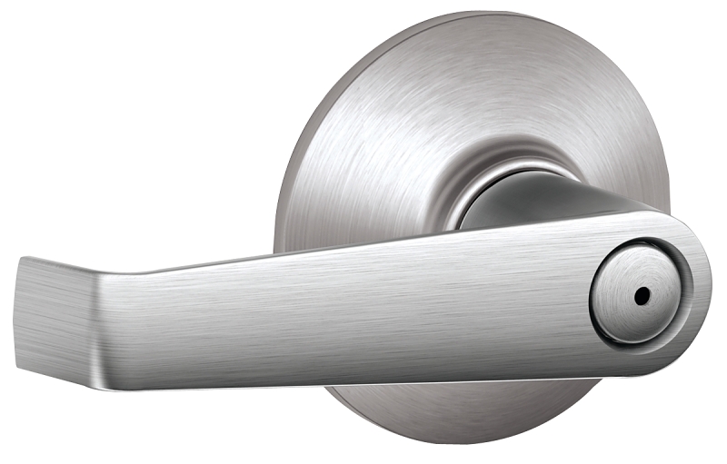 Schlage F Series F40CSVELA626 Privacy Lever, Satin Chrome, Metal, Residential, 2 Grade, Mechanical Lock