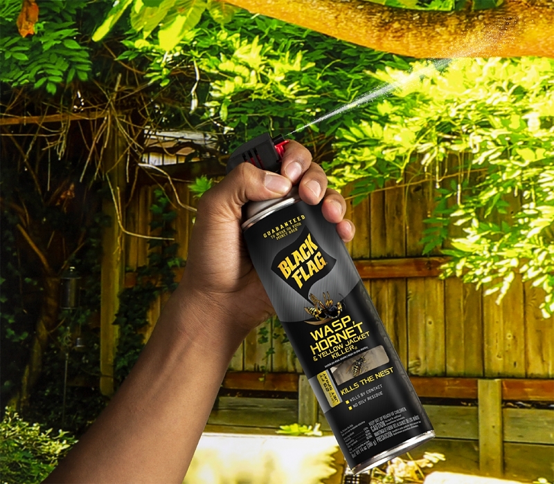 Black Flag HG-11123 Wasp, Liquid, Spray Application, 14 oz Aerosol Can
