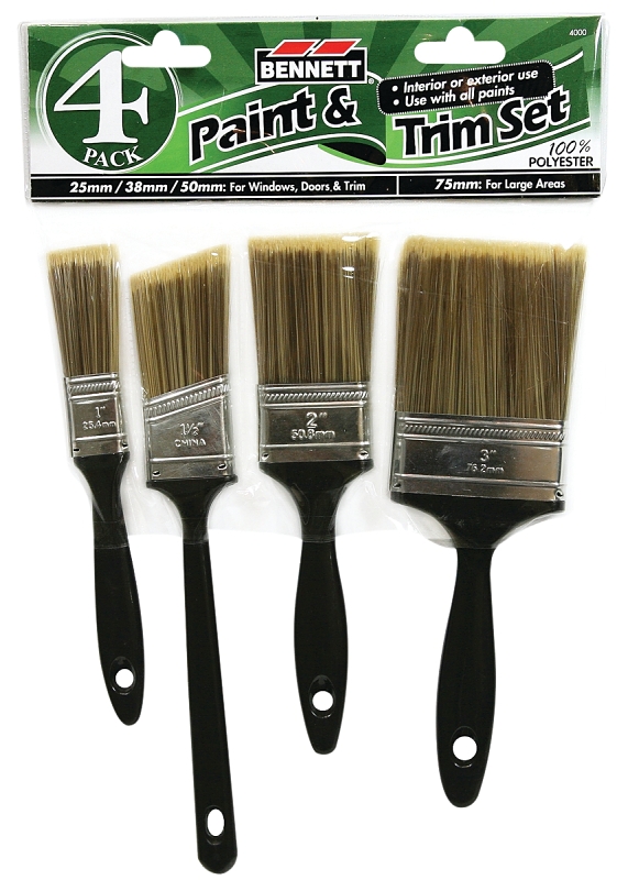 Bennett 4000 Paint and Trim Set, 4-Brush