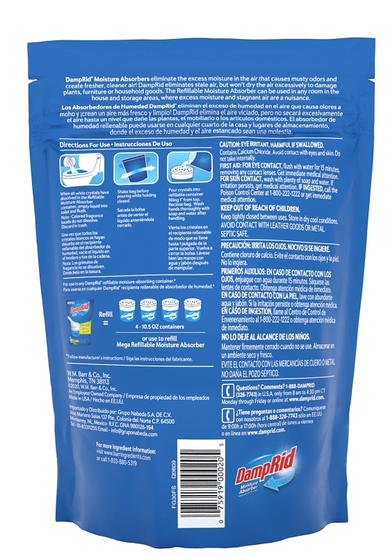 DampRid FG30FS Moisture Absorber, 42 oz, Pellets
