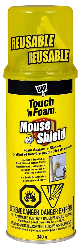 Touch 'n Foam 7565012507 Foam Sealant and Blocker, Cream, 24 hr Curing, 40 to 115 deg F, 12 oz, Can