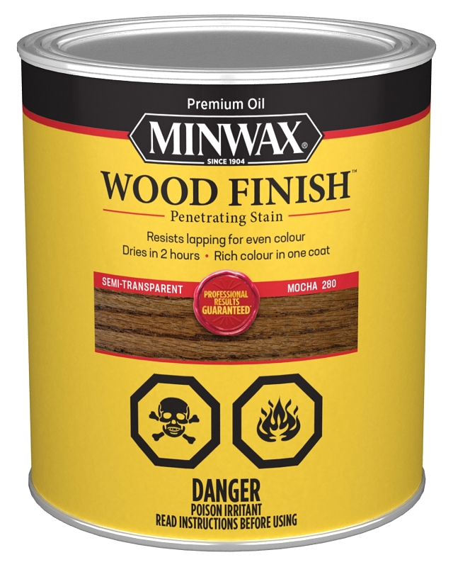 Minwax 700194444 Interior Wood Stain, Mocha, Liquid, 1 qt