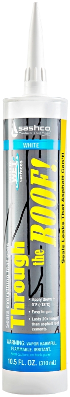 Sashco 14030 Sealant, White, Paste, 10.5 oz, Cartridge