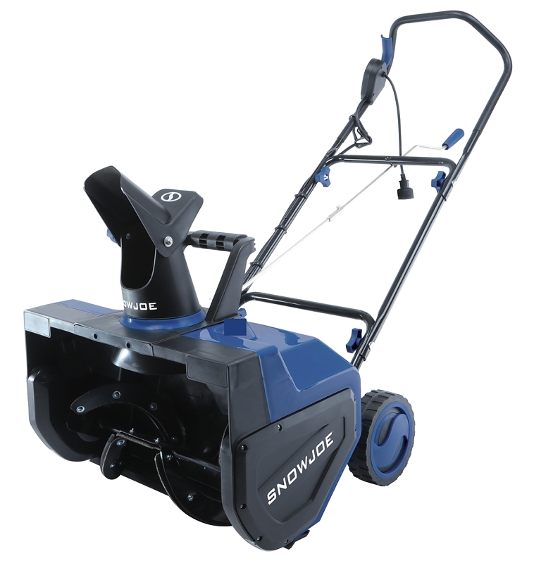 Snow Joe SJ626E Snow Thrower, 14.5 A, 1-Stage, 22 in W Cleaning, 25 ft Throw, Blue