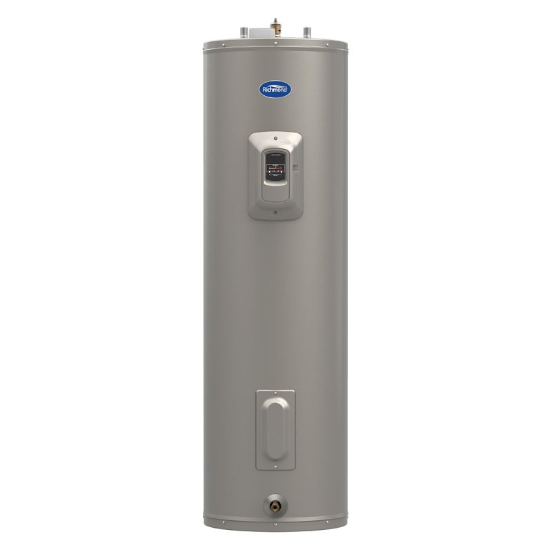 Richmond Essential Plus Series 9EM40-DCG Medium Electric Water Heater, 240 VAC, 4500 W, 40 gal Tank, Stainless Steel