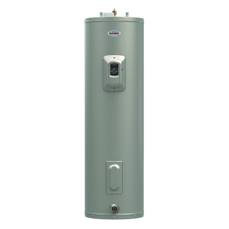 Richmond Essential Series 6ES40-DCG Short Electric Water Heater, 240 VAC, 4500 W, 40 gal Tank, 0.92 Energy Efficiency