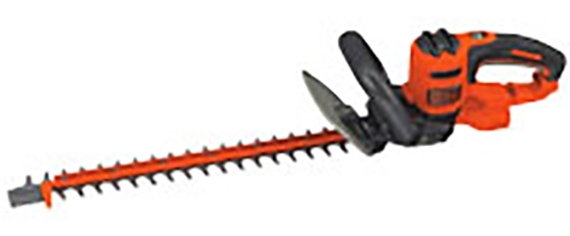 Black+Decker BEHTS300 Electric Hedge Trimmer, 3.8 A, 120 V, 3/4 in Cutting Capacity, 20 in Blade, Orange