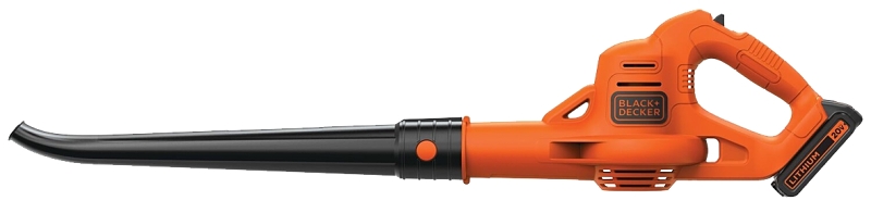 Black+Decker LSW221 Sweeper, 1.5 Ah, 20 V Battery, Lithium-Ion Battery, Orange