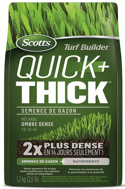 Scotts 12675 Quick + Thick Grass Seed, 1.2 kg