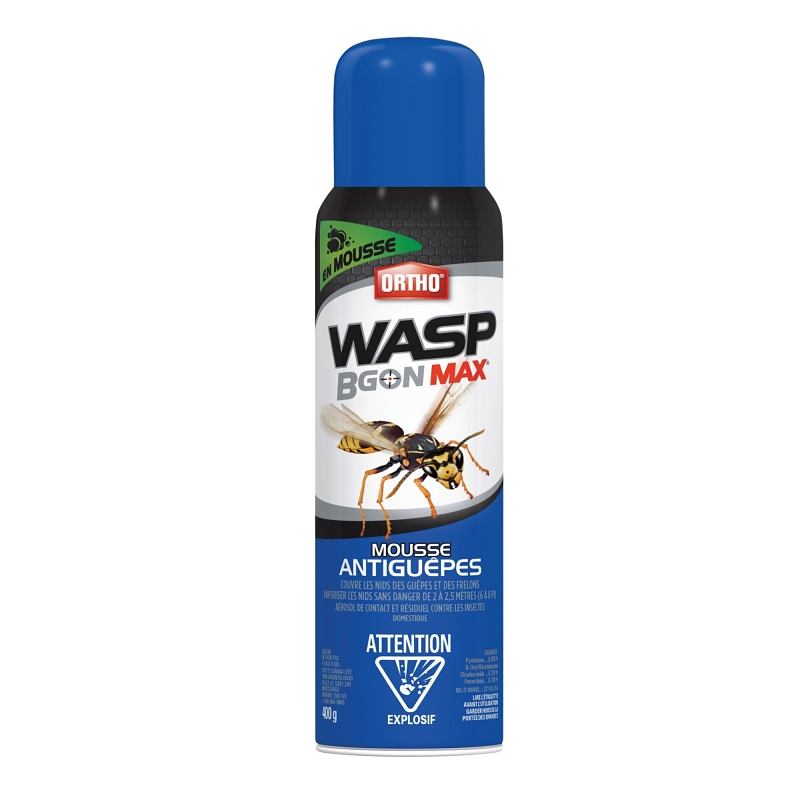 Ortho 0213310 Wasp Killer, Foam, Spray Application, Outdoor, 400 g Can