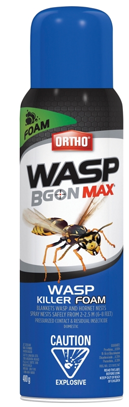 Ortho 0213310 Wasp Killer, Foam, Spray Application, Outdoor, 400 g Can