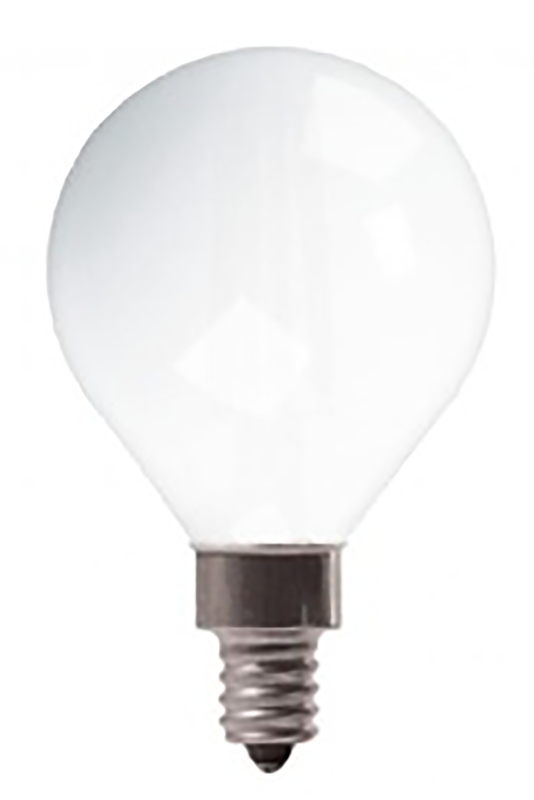 GE 25046 LED Bulb, Decorative, 350 Lumens, 4.5 W, G16 Lamp, 40 W Equivalent, E12 Lamp Base, Dimmable, Soft White