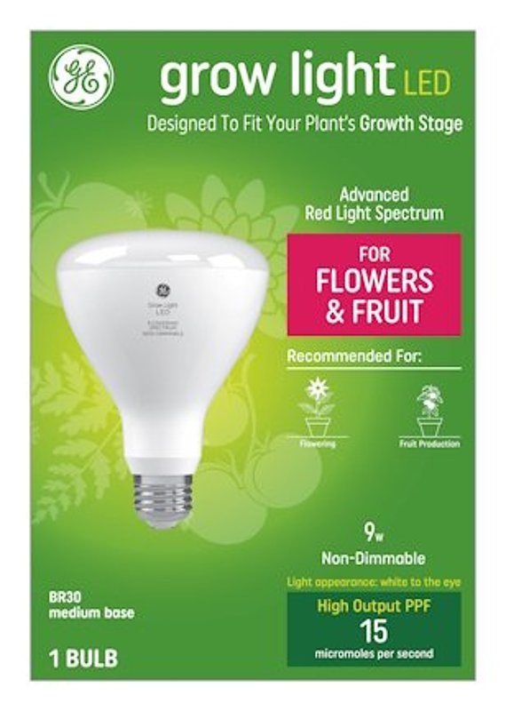 GE 93101231 LED Bulb, Flood/Spotlight, 9 W, BR30 Lamp, E26 Lamp Base, White