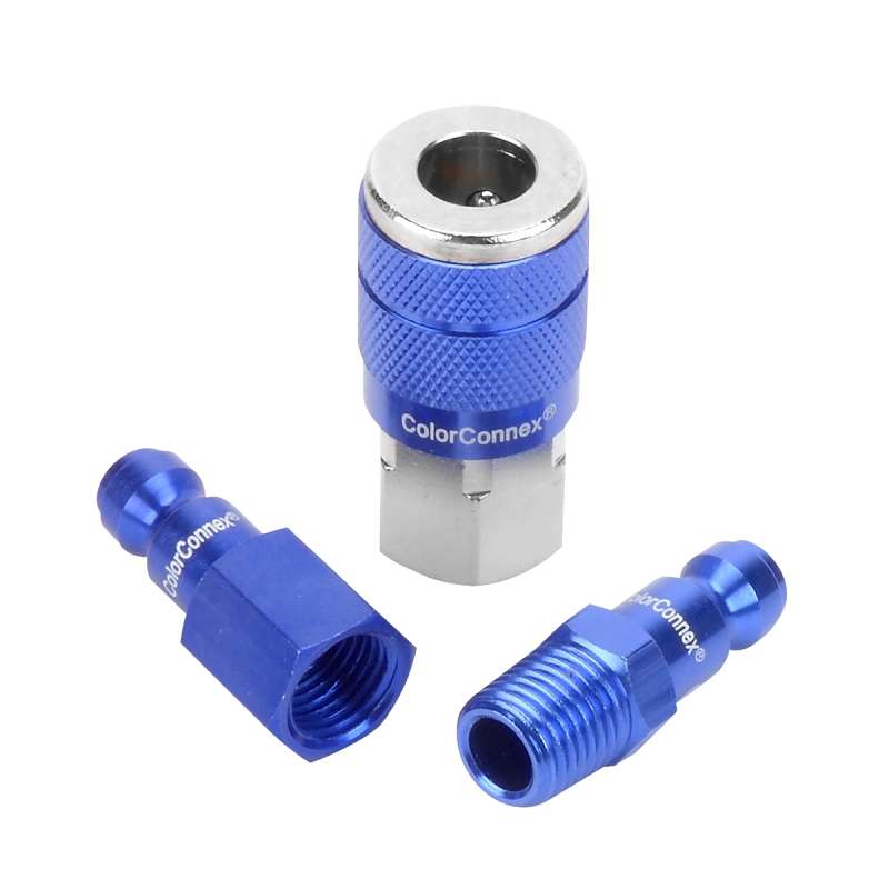 ColorConnex A72452C Coupler and Plug Kit, Automotive Interchange, Aluminum/Steel, 1/4 in Nominal Size
